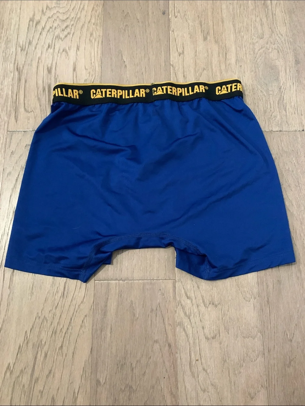 Caterpillar Royal Blue Performance Boxer Briefs with Black & Yellow Waistband